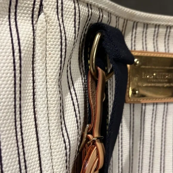 Louis Vuitton Antigua Cabas MM Tote Bag Navy Stripe - Picture 9 of 11